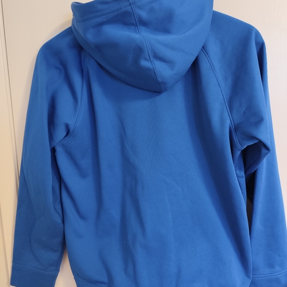 Nike SB Hoodie Boys Large Blue Orange Swoosh Logo Full Zip Sweatshirt - Picture 7 of 10